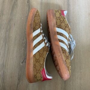 adidas gazelle silver green womens Gucci X Adidas Pink & Green Gazelle Sneakers Size 6 Women's Men 5 – Joyce's  Closet